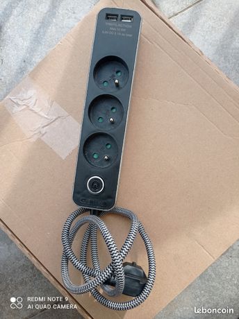 multiprise 3P + 2 USB