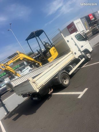 ensemble camion benne et mini pelle