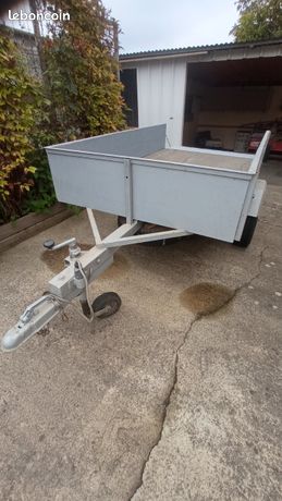 Vends remorque L 200cm/l 120 cm pneus neufs et roue de secours