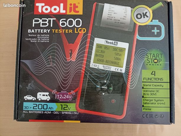 testeur de batteries ToolIt 600PBT professionnel