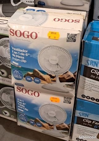 Ventilateur sogo 2 en 1 neuf