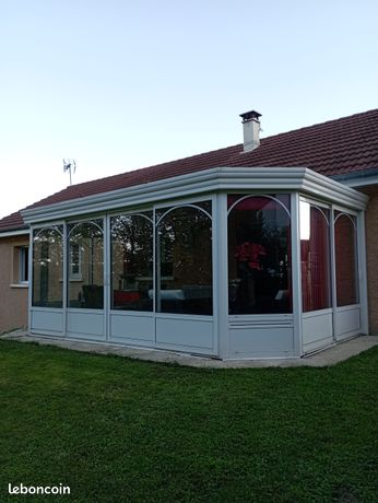 Véranda aluminium villemin blanc
