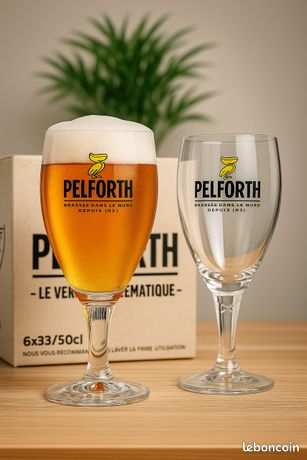 Verres à bière Pelforth 50cl 3  pièce
