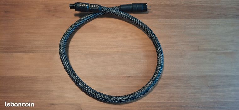 Zavfino 1877PHONO LEGION Câble secteur Blindé OFHC Schuko IEC C15 3x3.31mm 1.5m